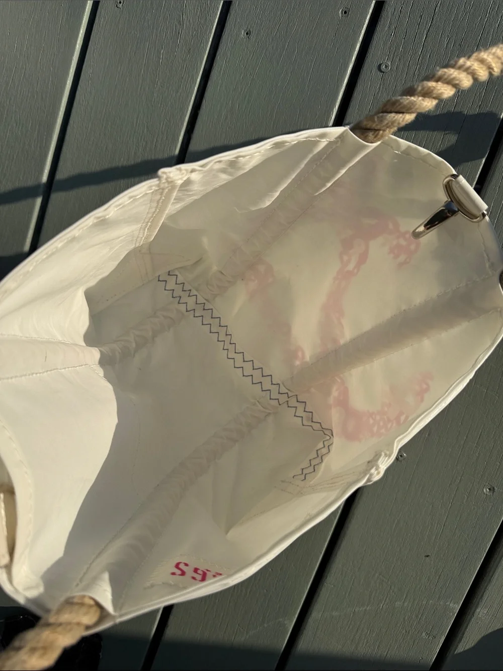 Sea Bags Handbag with Pink Ribbon Anchor